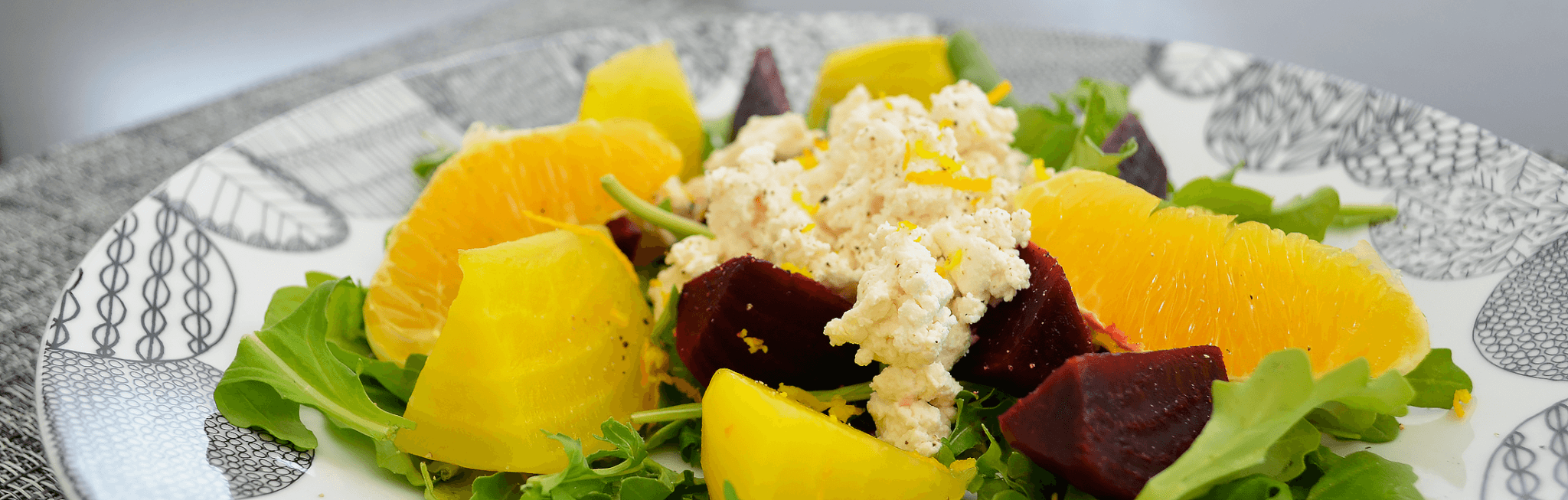 Beet and Orange Salad With Dairy-Free Ricotta