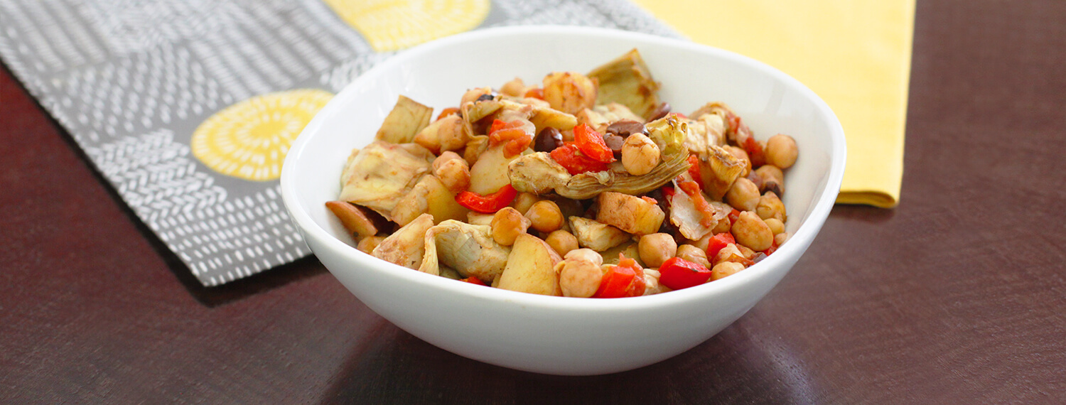 Bliss in a Dish (Chickpea and Artichoke One-Pot Wonder)