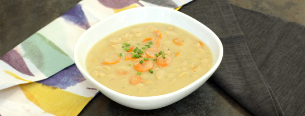 Creamy Bean and Cauliflower Soup recipe